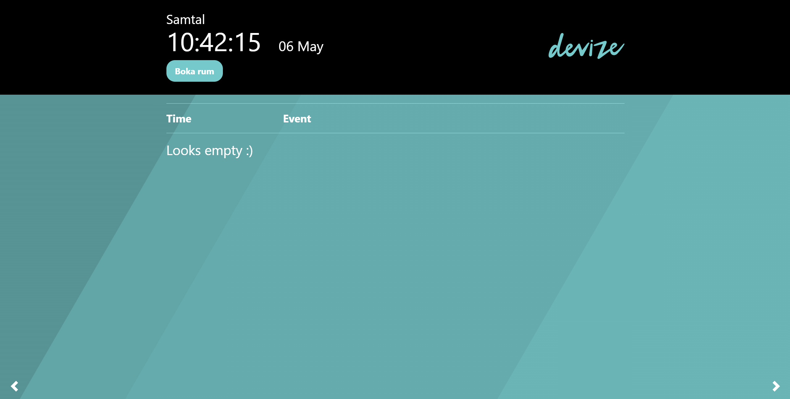 Screenshot av RoomSchedule